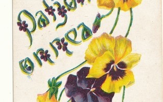 Orvokkeja - vanha Carte Postale