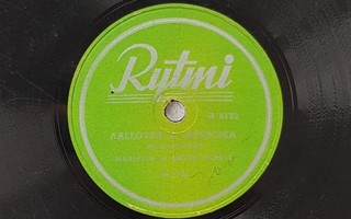 Savikiekko 1951 - Marjatta ja Martti Pokela - Rytmi R 6123