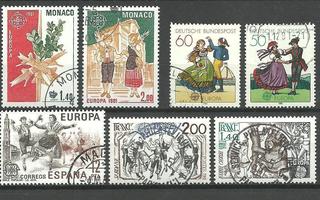 EUROPA CEPT -sarjat 1981 - Saksa, Ranska, Monaco, Espanja o