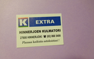 TT-etiketti K Extra Hinnerjoen Kulmatori, Hinnerjoki