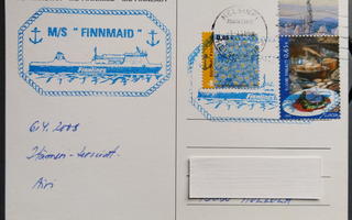 M/S Finnmaid -laivaleima Finnlines -kortilla 2008