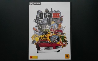 PC CD: Grand Theft Auto GTA III peli. Suomi julk. (2002)