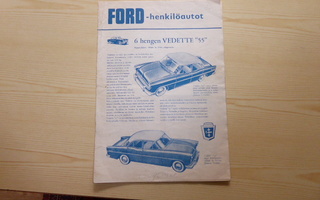 1955 alkuperäinen Ford henkilöautot esite