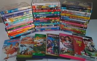 DVD: 49 kpl LASTEN DVD LEFFOJA (Disney, LEGO, Barbie, Bratz