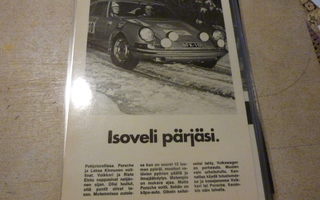 Ralli Porsche  911 , Leo Kinnunen -69 mainos