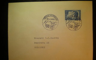 FDC J.J. Nervander LaPe 437 - 23.2.1955
