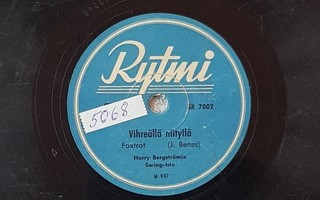 Savikiekko 1948 Harry Bergströmin Swing Trio Rytmi - SR 7002