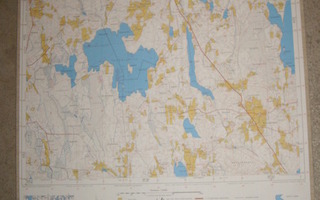 RUORASMÄKI Topografinen kartta 72x54cm