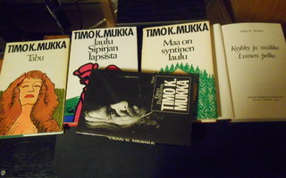 TIMO  K.  MUKKA   4 kirjaa+   ELÄMÄKERTA  KATSO SISÖLTÖÄ