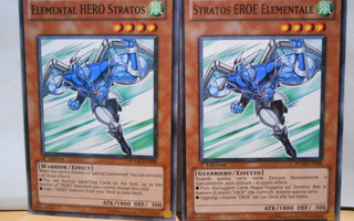 Elemental Hero Stratos ja Stratos EROE Elementale