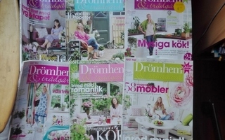 Drömhem & trädgård 13 st tidskrifter 2010-2012
