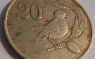 KYPROS  20 Cents  v.1983  KM#57.1    Circ.
