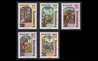 Luxemburg 1163-7 ** Caritas miniatyyreja (1986)