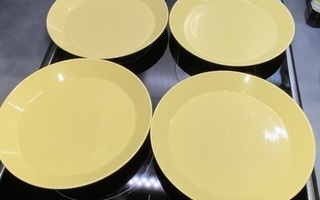 Iittala Teema lautaset 26cm keltaiset 4kpl