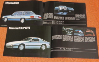 1986 Mazda mallisto esite - WANKEL - KUIN UUSI - suom-16 siv