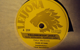 78 rpm Vallinkorvan laulu/Reppurin laulu