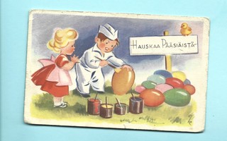 G.Lindeberg-Knupfer: Lapset maalaavat pääsiäismunia