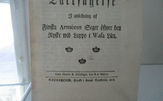 Kiitospäiva Suomen armeijan Lapualla saavutetun voiton  1808