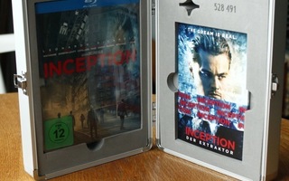 Inception - Blu-ray metal case + keräilykortit & hyrrä