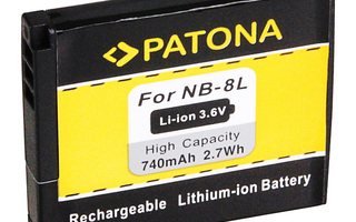 Canon NB-8L  yhteensopiva Li-ion akku 740mAh (11