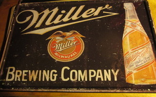 Peltikyltti olut. Miller