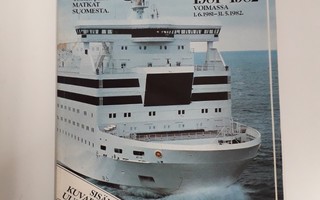 Silja Line- matkat Suomesta 1981-1982 (aikataulu)