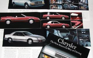 1989 Chrysler mallisto esite - 20 sivua - suom - Le Baron