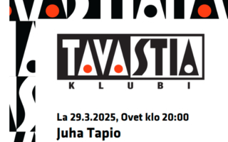 Juha Tapio Tavastia 29.3.2025 - kaksi lippua