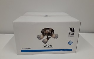 Kattovalaisin Lada 3lmp (steel, bath, MarkSlöjd, uusi)