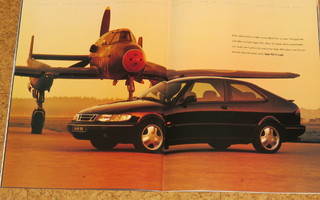 1996 Saab 900 9000 esite - KUIN UUSI - 38 sivua