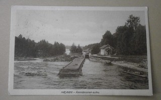 Kajaani, Ämmäkosken sulku, silta, p. 1912 -> H. Wihtol