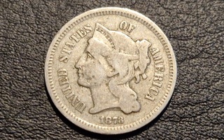 USA 3 cent Nickel 1873