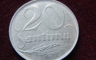 20 santimu 1922 Latvia