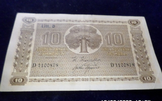 10  mk   1939  Litt. D     D  1100878   KIV /AAs   kl 8
