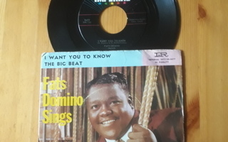 Fats Domino – I Want You To Know 7" ps 1957 Rock'n'Roll