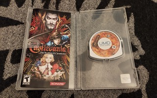 PSP Castlevania The Dracula X Chronicles (levy ja ohjekirja)