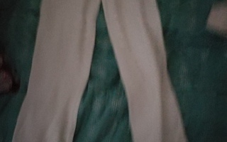 Hollister- kollarit housut  valkoiset & paita ( S ) sininen