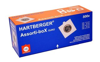 HB Assorti-Box EUR sis. 500kpl rahakehystä tarra