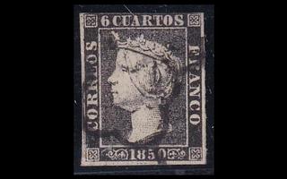 Espanja 1_I o Isabella II 6 Cs typ I (1850)