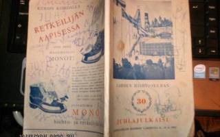 Salpausselän hiihdot 1952 kisaohjelma ( Juhlajulkaisu )