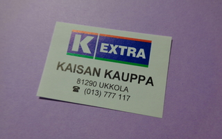 TT-etiketti K Extra Kaisan Kauppa, Ukkola