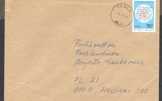 Postilähetys - Liikenn. min. kong (LAPE 881) Vaala 9.7.1981
