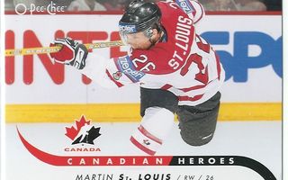 09-10 O-Pee-Chee Canadian Heroes #CB-MS Martin St. Louis