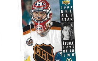 PATRICK ROY -(mv) 1993 NHL ALL STAR -#McD-23  McDONALDS 1993