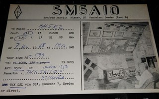 Saksa - Kotka QSO kortti 1968 PK800/7