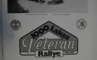 1000 Lakes Veteran Rallye 1991. Lähtöluettelo (26.11)