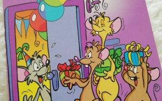Piirroskortti hiirulaisten onnittelut