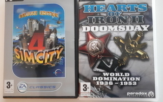 Hearts of Iron 2 ja Simcity 4  PC