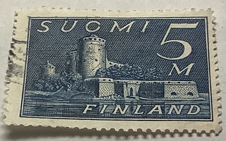 155/ 1930 Olavinlinna 5mk o leimattu