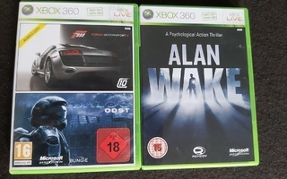 Alan Wake ja Forza3 ja Halo ODST   Xbox360
